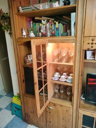 Mueble de salón de pino macizo
