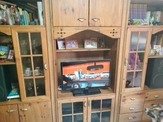 Mueble de salón de pino macizo