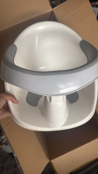 Adaptador Baño Bebé Blanco y Gris