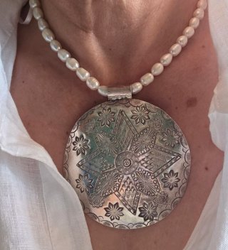 Gran collar bereber de plata de ley