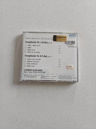 CD Beethoven / Liszt: Sinfonías 4 & 8