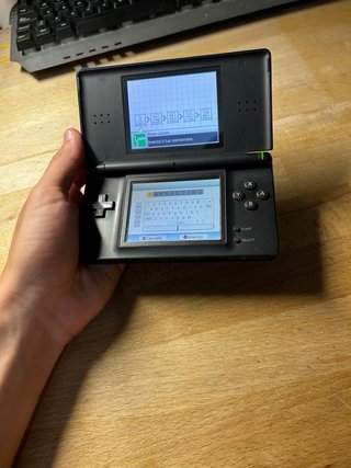 Nintendo DS Lite Nera schermo superiore difettoso
