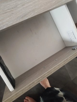 Comodino/Cassettiera da ufficio a due scomparti