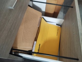 Comodino/Cassettiera da ufficio a due scomparti