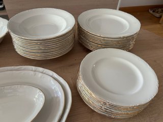 Vajilla Pontesa Blanca 41 Piezas