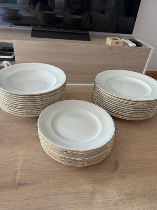 Vajilla Pontesa Blanca 41 Piezas
