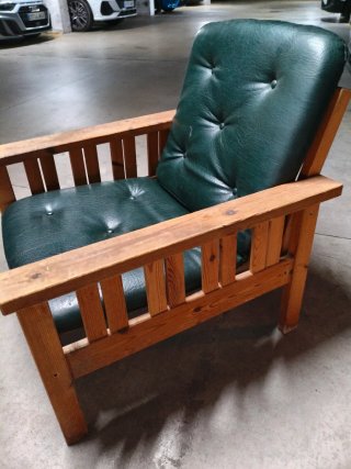 Poltrona Arboga di Ikea in pino, vintage anni '80
