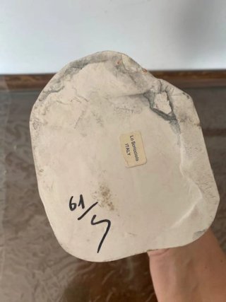 Figura cerámica esmaltada hombre sombrero