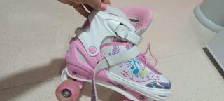 Patines de ruedas infantiles rosas