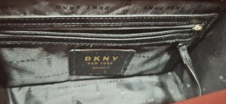 Bolso Donna Karan New York Piel Burdeos