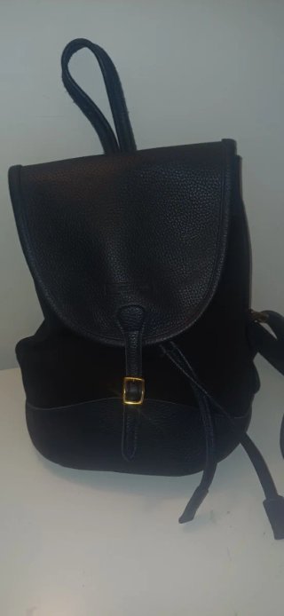 Mochila Sandstorm Piel Negra y Marrón