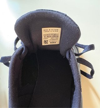 Zapatillas de cuero azul marino Reebok para hombre