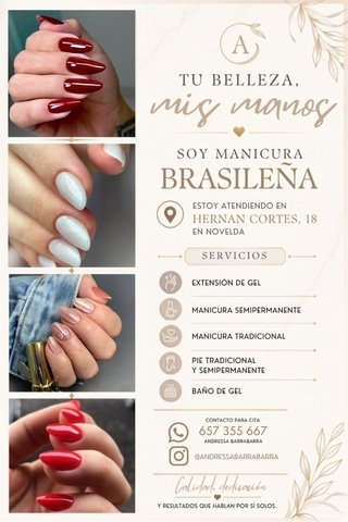 Manicura Brasileña a domicilio