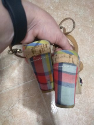 Sandalias Tommy Hilfiger Cuña Cuadros