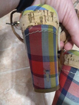 Sandalias Tommy Hilfiger Cuña Cuadros