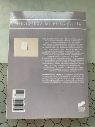 Manual de psicología de la memoria