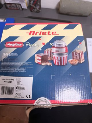 Máquina de palomitas roja