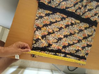 Falda larga estampado japonés