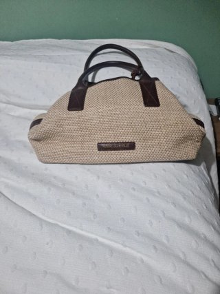Bolso Adolfo Dominguez Beige y Marrón