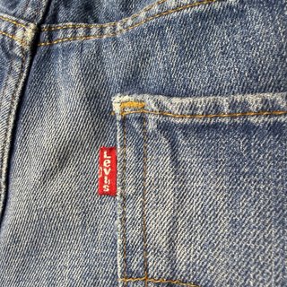 Levis Vintage Blue Denim Cut Off Shorts