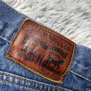 Levis Vintage Blue Denim Cut Off Shorts