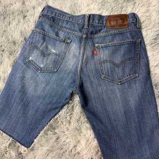 Levis Vintage Blue Denim Cut Off Shorts
