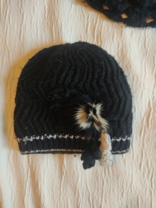 Lote 3 gorros lana negros