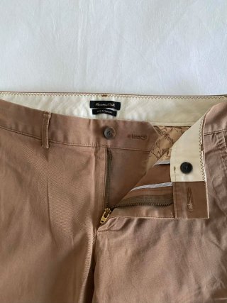 Pantalón vestir marrón Massimo Dutti recto