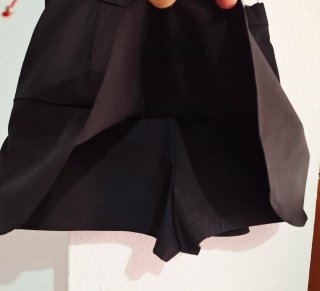 Falda pantalón negra