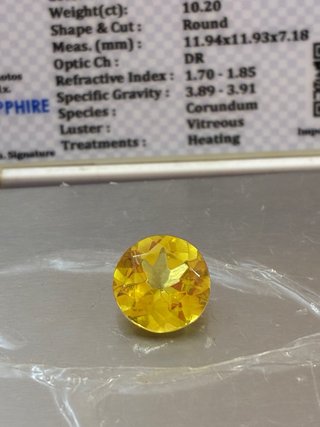Zafiro Natural Ceylon 10.20 Ct GGL