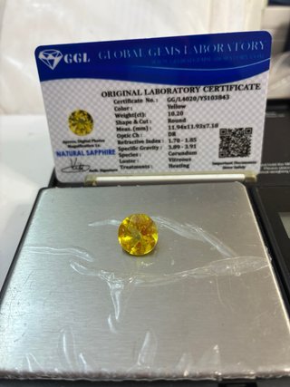 Zafiro Natural Ceylon 10.20 Ct GGL