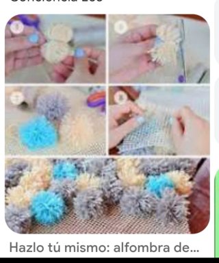Pompones para Manualidad Decoración Alfombra