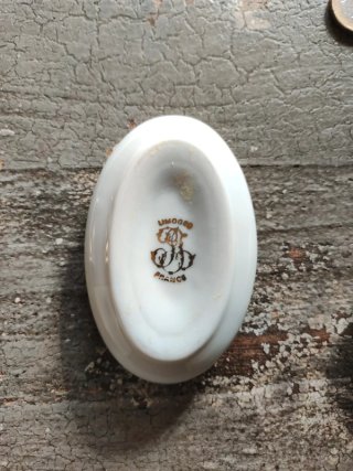 Scatolina Limoges porcellana decorata