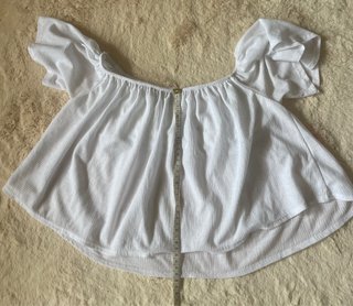 Blusa Bershka Blanca Talla S