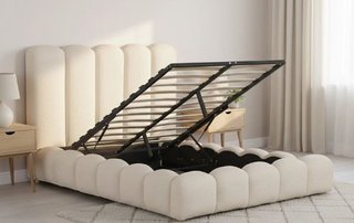 Cama Canapé 135x190cm Tela Beige