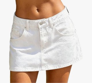 Falda vaquera blanca Shein