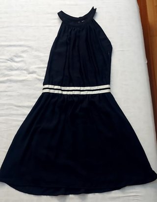 Vestido Mango azul marino