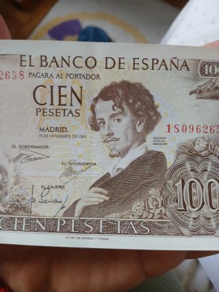 Billete 100 Pesetas España 1965