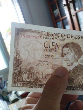 Billete 100 Pesetas España 1965