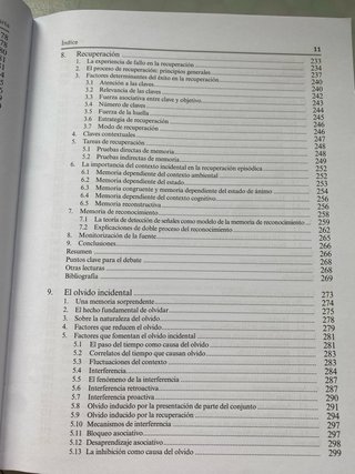 Manual de Memoria Psicologia, Segunda Edición.