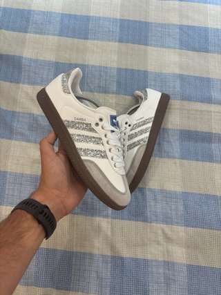 Adidas Samba Plateadas