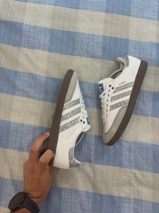 Adidas Samba Plateadas
