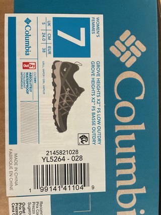 Zapatillas de montaña Columbia nuevas impermeables