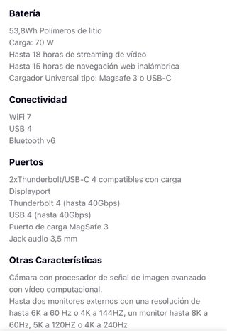 MacBook Air M5 13,6”  16GB/512GB .  PRECINTADO