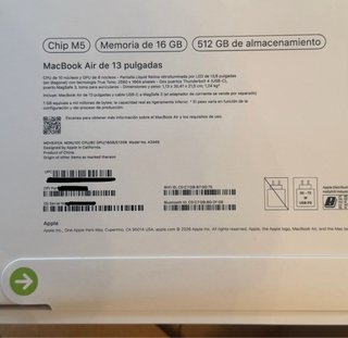 MacBook Air M5 13,6”  16GB/512GB .  PRECINTADO