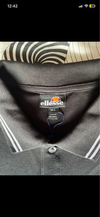 Polo Ellesse Negro