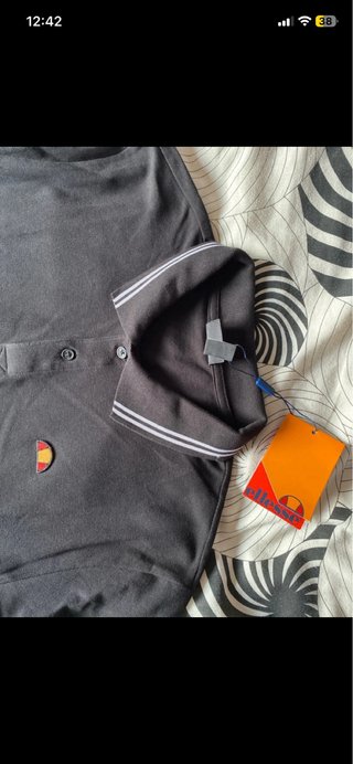 Polo Ellesse Negro