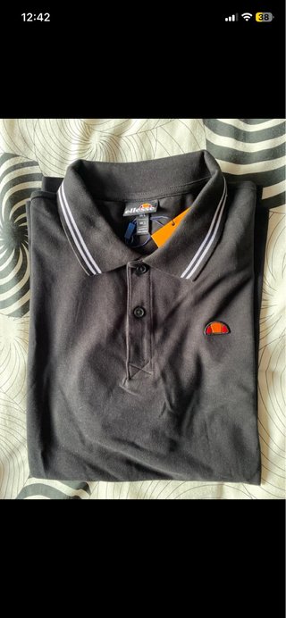 Polo Ellesse Negro