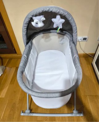 Cuna Mecedora Kinderkraft Gris