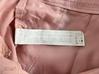 Pantalón elegante rosa de algodón Zara